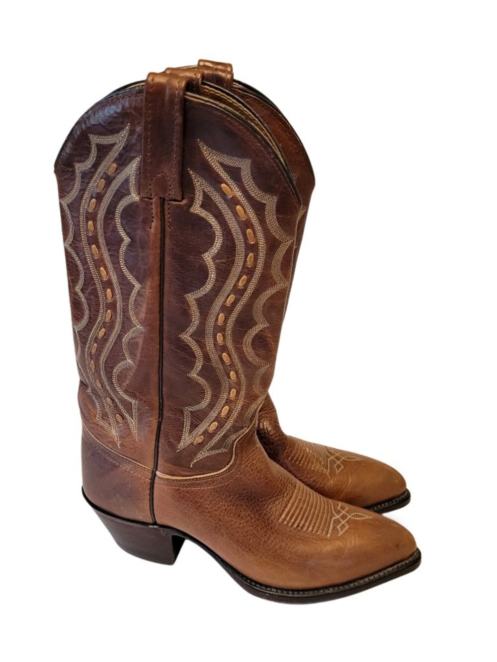 J. Chisolm Western Leather Cowboy Boots